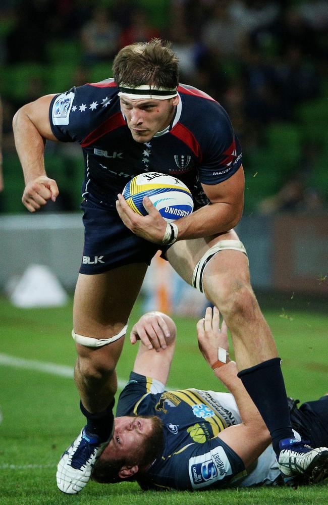 Rebels lock Luke Jones could be a Wallabies bolter. Picture: Colleen Petch.