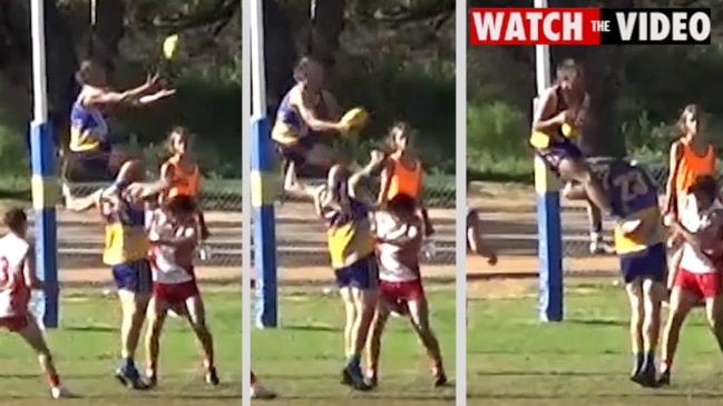 Great Northern Football League forward Kris Ryder takes incredible screamer