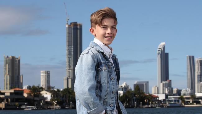 Diesel Bateson 11, one of the young male stars of the upcoming Priscilla Queen of the Desert musical at The Star Gold Coast, Picture Glenn Hampson