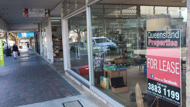 The Redcliffe parade shopping precinct on June 5. (AAP/Image Sarah Marshall)