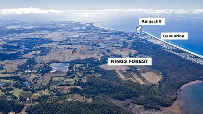 The location of the Kings Forest estate which has the support of farming groups for the Tweed Valley Hospital build.