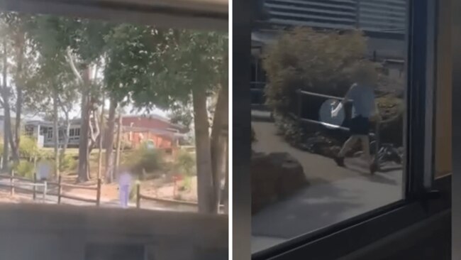A 12yo stabbed another student on Tuesday morning. Source: 7News