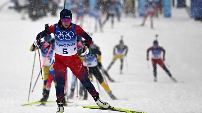 Tandrevold was in a position to reach the podium but lost all her energy. Picture: Jewel Samad / AFP