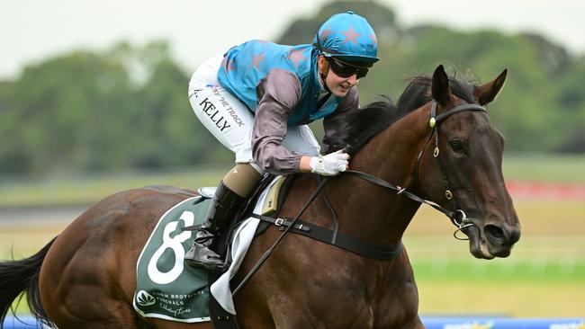 Jockey Alana Kelly has formed a strong bond with smart galloper Into You. Picture: Getty Images.