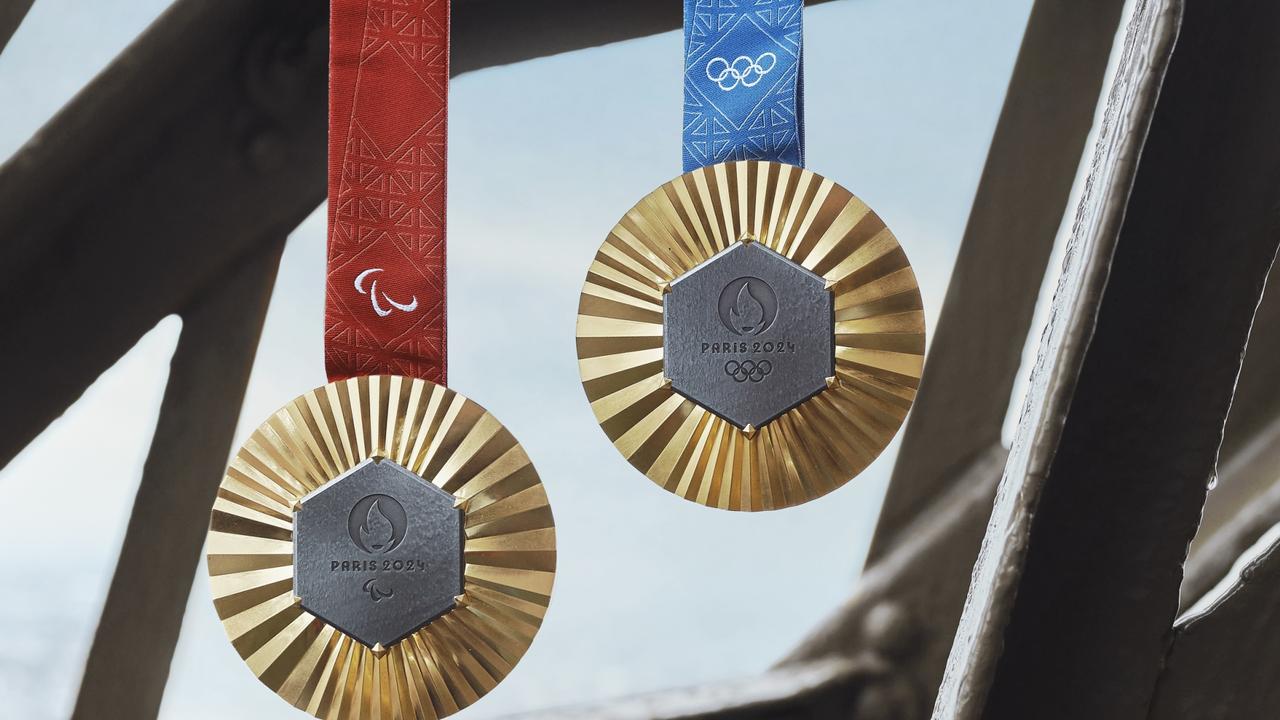 The medals were also inspired by the Eiffel Tower. Picture: Paris Olympic committee / Cyril Masson