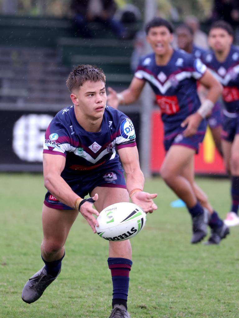 No. 9 Sam Martin at Ipswich SHS last season. Photo Steve Pohlner