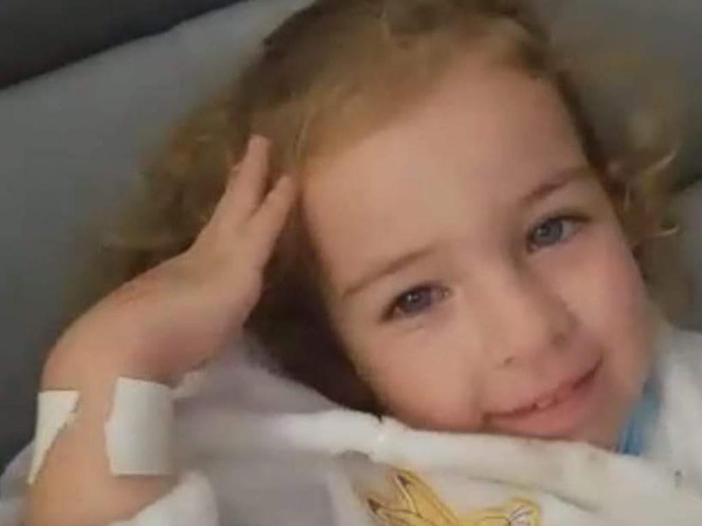 Facebook image of Nevaeh Austin who was left on a bus for nearly 6 hours at the Le Smiley's Early learning Centre, Gracemere and is recovering in the Queensland Children's Hospital