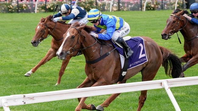 Another Wil gets the better of stablemate Jimmysstar in The Damien Oliver. Picture: George Sal/Racing Photos via Getty Images