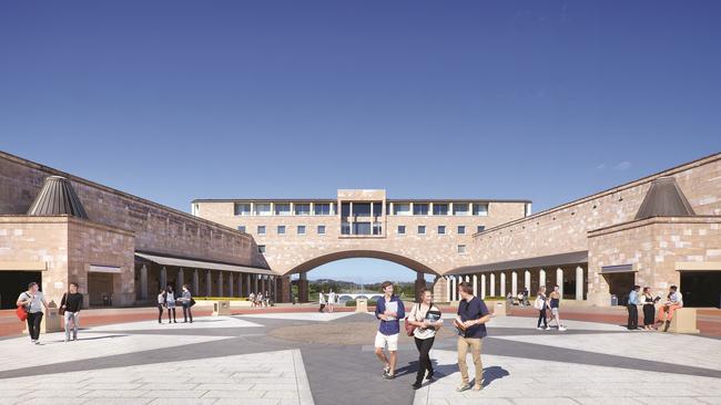 Bond University campus on the Gold Coast.