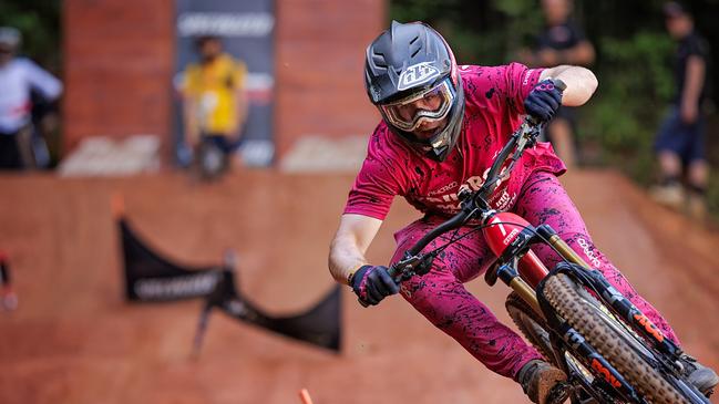 Bailey Meares takes on the Dual Slalom course at Crankworx Cairns 2024. Photo: Clint Trahan