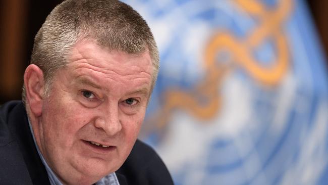 WHO Health Emergencies Programme head Michael Ryan. Photo by Fabrice COFFRINI / POOL / AFP.