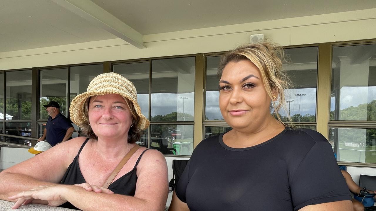 Katy Smith and Kizzy Malamoo at the 2024 Sunshine Coast Bunyas Rugby League Carnival. Picture: Iwan Jones