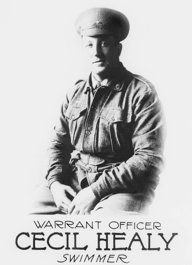 Studio portrait of Warrant Officer Cecil Healy, the Australian champion swimmer who was killed in action near Peronne on August 29, 1918. Picture: Australian War Memorial No. P04366.007