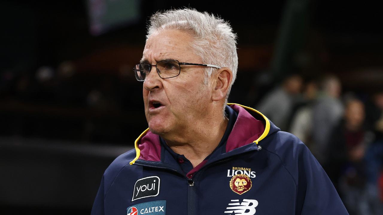 Brisbane Lions head coach Chris Fagan won’t pick platers on sentiment. Picture: Daniel Pockett/Getty Images