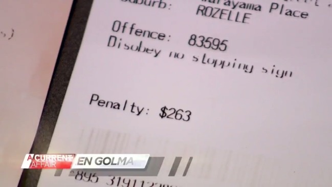 Woman disputing crazy $263 fine (A Current Affair)