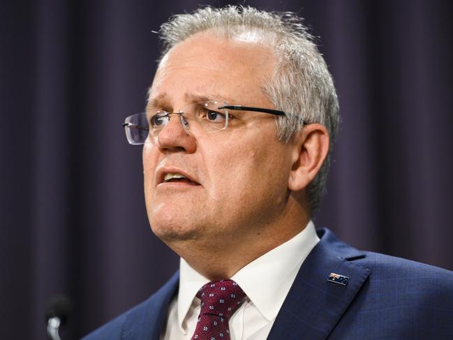 Prime Minister Scott Morrison’s focus on hazard reduction was labelled a deliberate distraction. Picture: Rohan Thomson/Getty