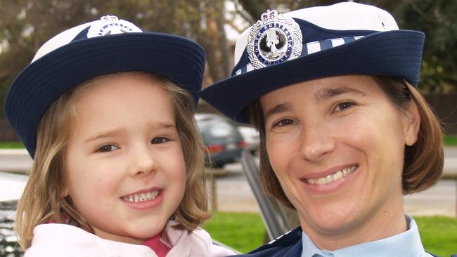 SA WEEKEND . Now SA Police Assistant Commissioner Narelle Kameniar, in uniform, with daughter Sophie in 2007.