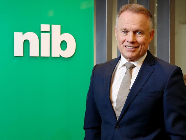 20/08/2018: Nib Managing Director Mark Fitzgibbon in Sydney on Monday morning. The health insurer has recorded an 11.5 per cent jump in group revenue to $2.2 billion. Hollie Adams/The Australian