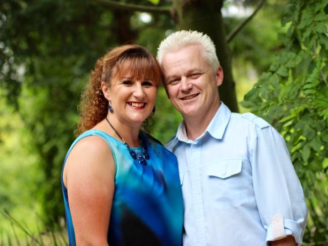 O’Brien and her biggest supporter, husband Darrin. Picture: supplied