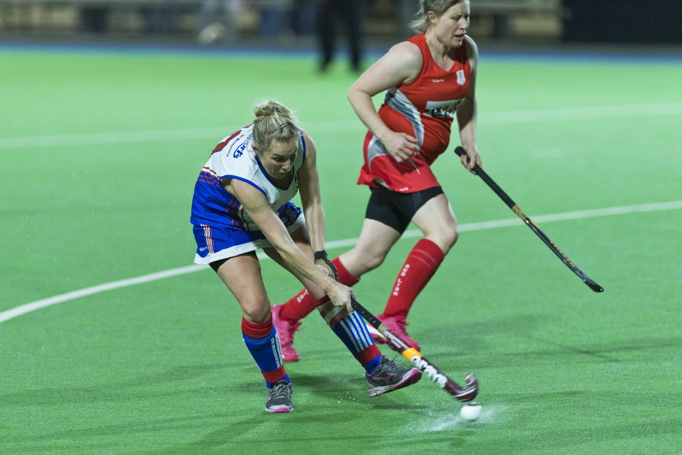 Rangeville captain Brooke Thompson shoots for goal against Red Lions in Toowoomba Hockey COVID Cup women round two at Clyde Park, Friday, July 17, 2020. Picture: Kevin Farmer