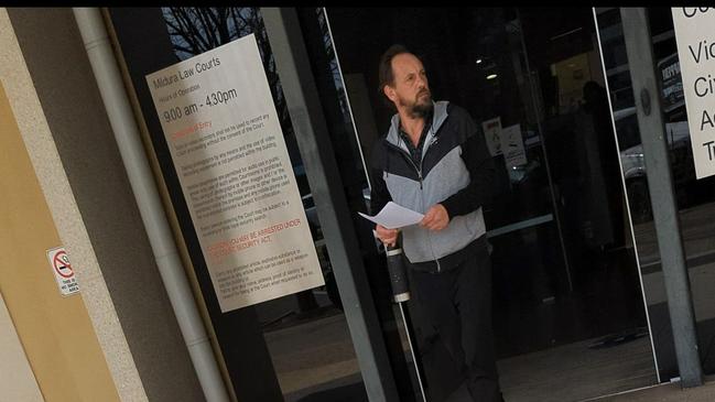 Peter Crouch faced Mildura Magistrates’ Court after he stole a Melbourne Demons jersey from a merchandise shop in Knox. Picture: Sam Dirkis