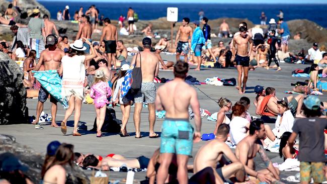 Even those who don’t live near a beach will be able to go swimming at 70 per cent – as long as they’re vaccinated. Picture: NCA NewsWire / Nicholas Eagar