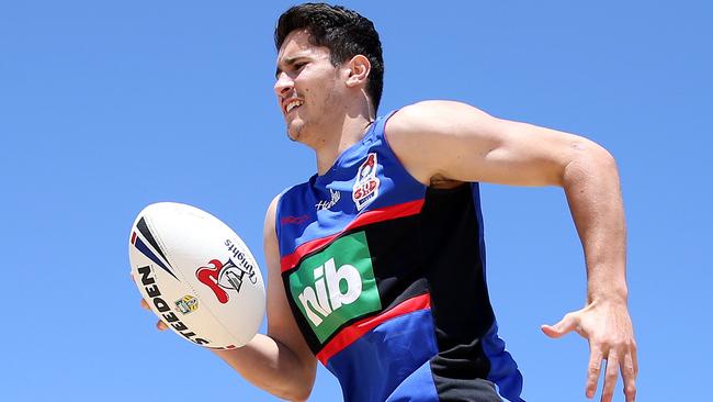 Jack Johns, son of Matty Johns, has signed with the Newcastle Knights. Picture: Peter Lorimer.