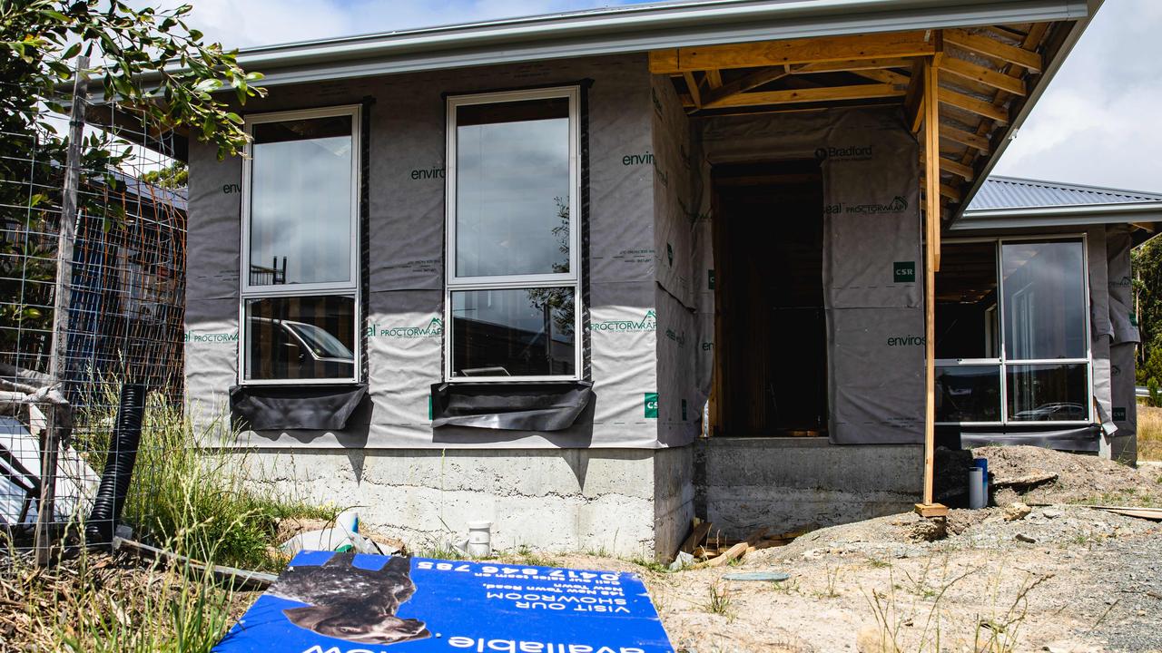 Half completed Hotondo Home in Kingston after Hotondo Hobart goes into receivership. Picture: Linda Higginson