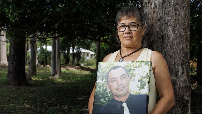 Betty Stuart, whose husband Daniel was killed in a crash on the Bruce Highway near Maryborough in 2024. Picture Lachie Millard