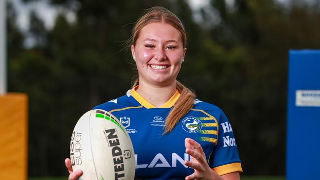 Eels NRLW player Ruby-Jean Kennard is preparing for the Blues U19 Origin. Pic: Justin Lloyd.