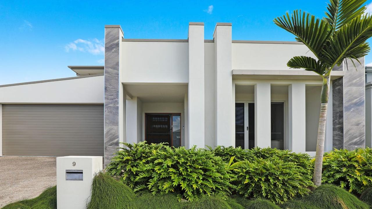 A prize home at 9 Petrel Crescent, Mountain Creek, sold at auction for $1.68m.