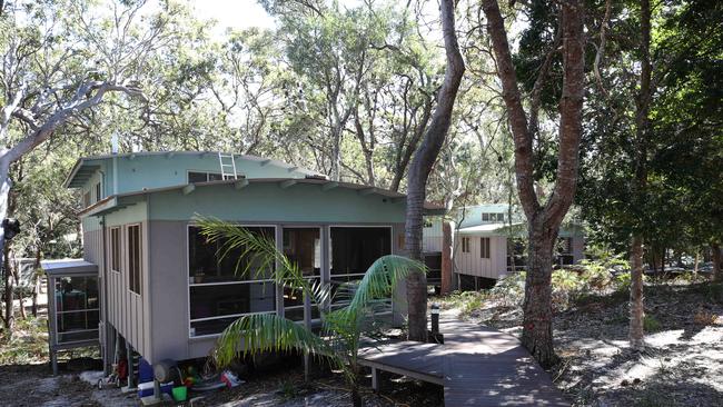 South Stradbroke Island Eco cabins residents have been without hot water and cooking facilities for two weeks after their gas system was removed over fears of a gas leak and explosion. Picture: Glenn Hampson