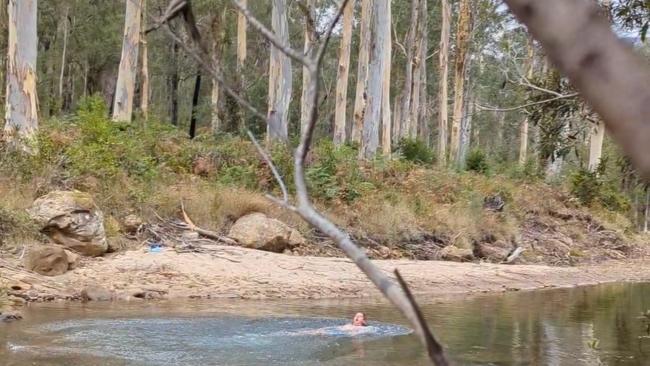 I've swum in rivers fed by glaciers in New Zealand, and I swear this wasn't far off... Image: supplied