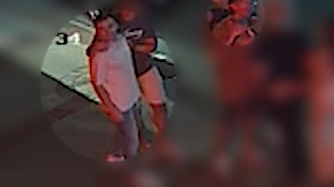 Police have released vision of two men as part of an investigation into the assault of a musician outside a Nobby Beach bar on February 13. Police claim he declined to play a song request. Picture: Queensland Police Service