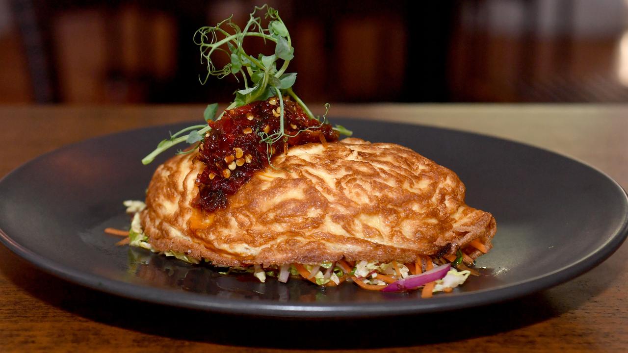 The Balcony has just introduced a new menu which includes the duck omelette. Picture: Evan Morgan