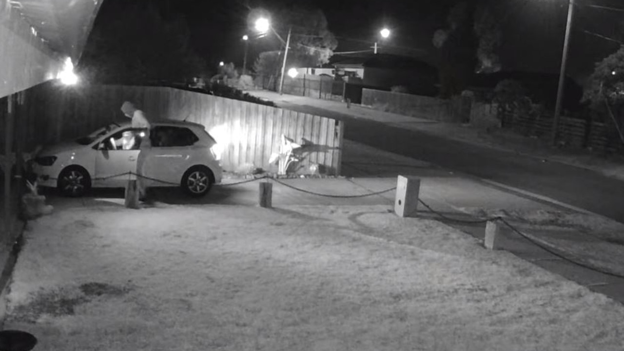 The group stole a white Volkswagen Polo from the home and fled. Picture: Victoria Police