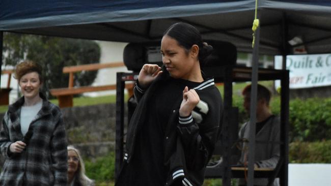 Eighty8 Dance Companyâ€™s crew tearing up the competition at the Unlock the Block event, at Ipswich's Darcy Doyle Place on August 12, 2022. Picture: Peta McEachern