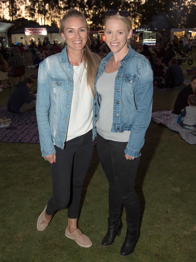 Tonje Nikolaisen and Jane Huggett at the Gold Coast Retro Night Cruise. Picture: Andrew Meadowcroft.