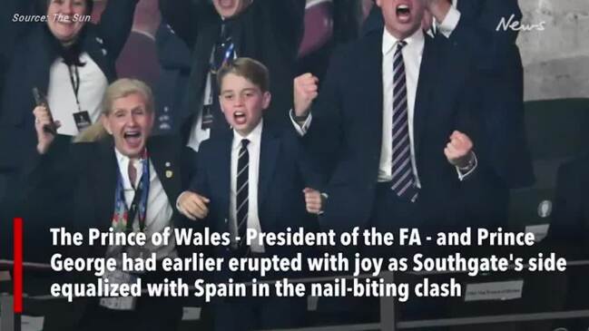 Prince William and George's rollercoaster of emotions during Euro's final