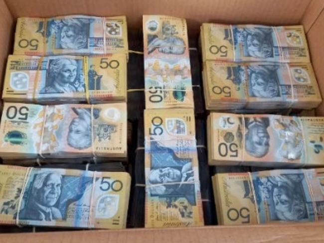 Large sums of cash were among the assets seized from Mr Zayneh.