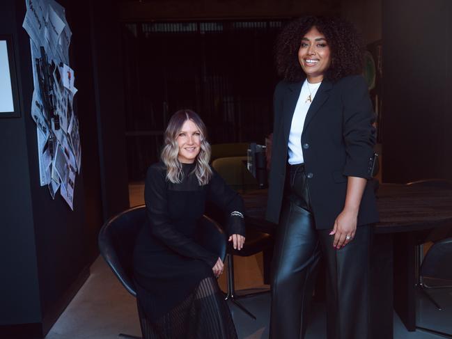 Tania Austin (seated) and Audrey Nania. Nania will succeed Austin as the new chief executive of Decjuba.