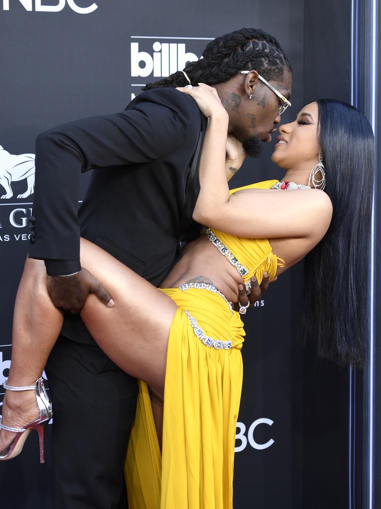 The previously loved-up couple on a 2019 red carpet. Picture: Frazer Harrison/Getty