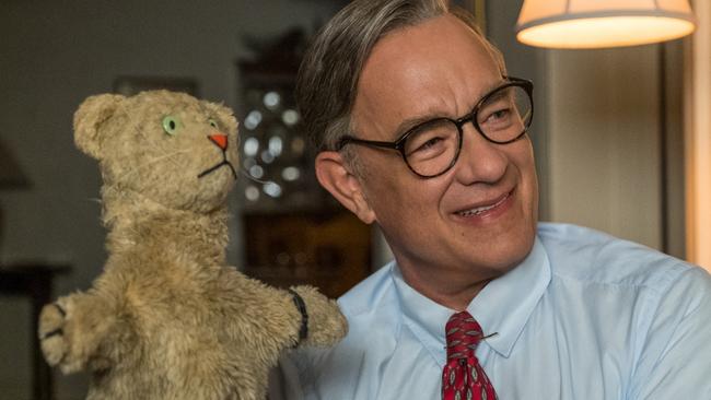 Tom Hanks stars as Mister Rogers in TriStar Pictures' A BEAUTIFUL DAY IN THE NEIGHBORHOOD.  Photo by: Lacey Terrell