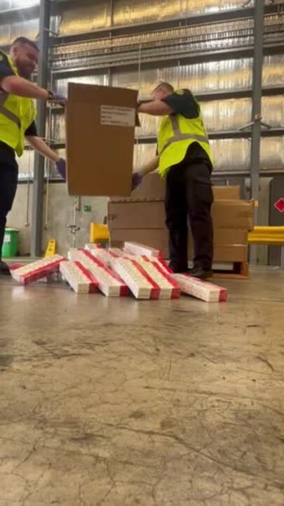 $3.4 million of illegal tobacco seized in Darwin facility