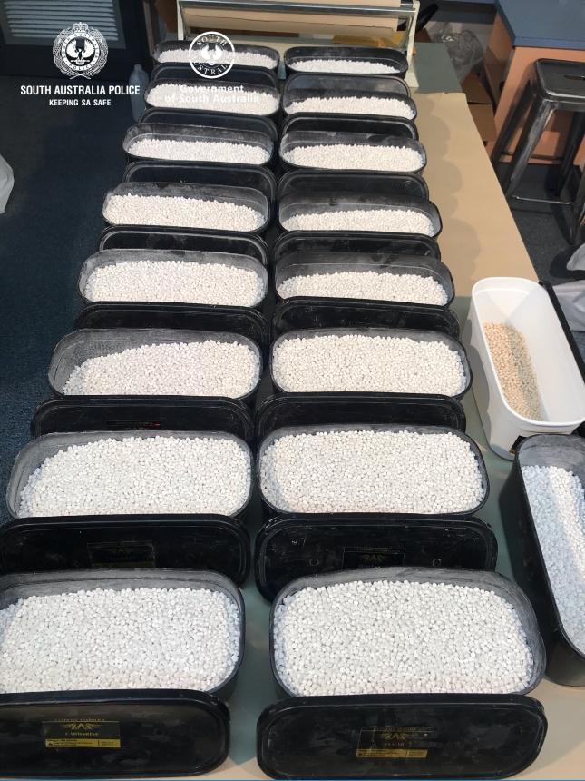 More than 300,000 steroid tablets were uncovered. Picture: SA Police