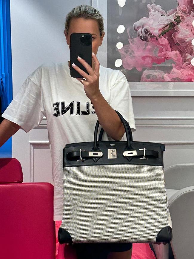 A reportedly $66,000 Hermes Birkin bag belonging to social figure Roxy Jacenko.