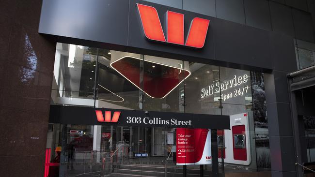 A branch of Westpac bank in Collins Street, Melbourne. Picture: AAP