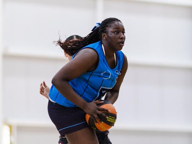 Rowville's Manuela Puoch at the Basketball Australia Schools Championships. Picture Taylor Earnshaw