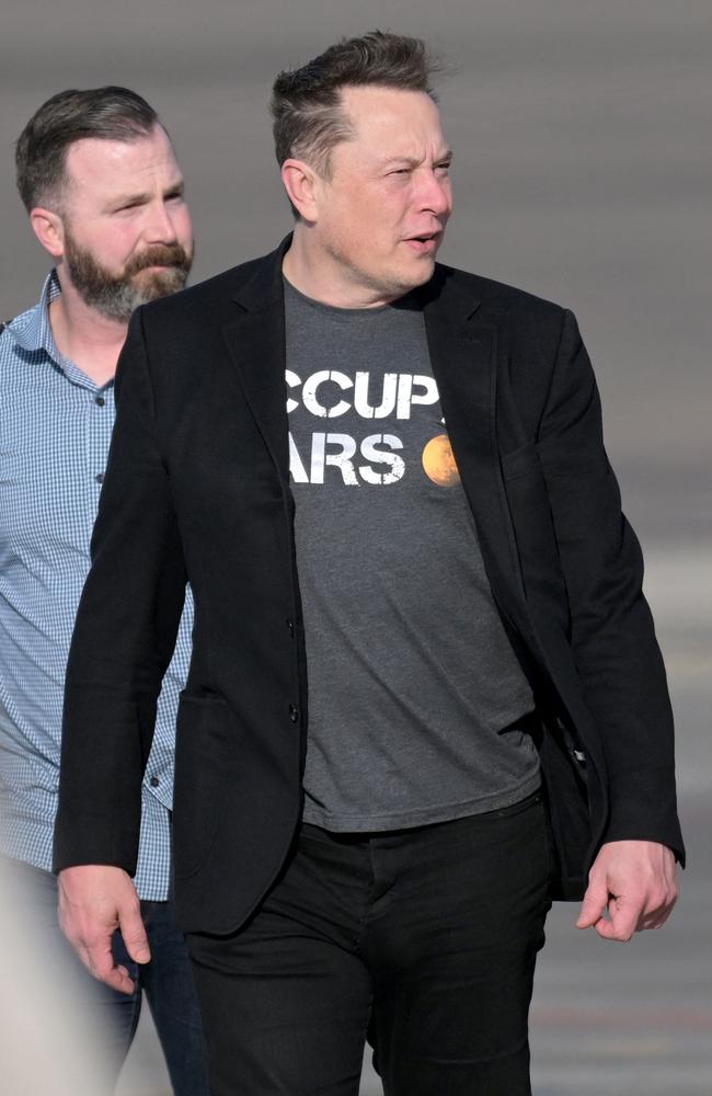 Musk will also speak at the World Water Forum, which is currently being held on the holiday island. Picture: Sonny Tumbelaka / AFP