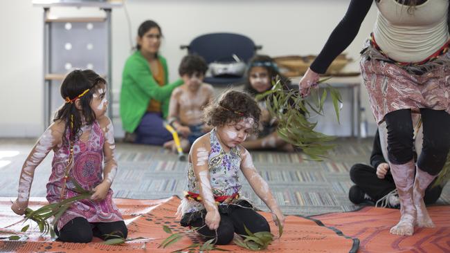 Children of the Djilak-Djirri playgroup at the book launch. Picture: Rodney Dekker